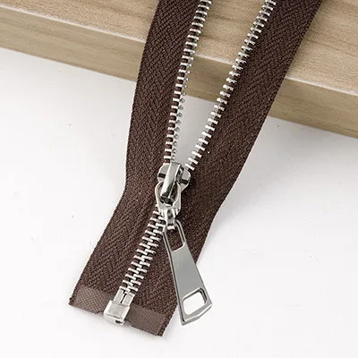 Meetee 1/3 шт. 85 см 5# разъемная застежка-молния металлическая молния с открытым концом Авто замок с украшением в виде пряжки на молнии, самодельный сумок пуховик Одежды Портной Швейные Материал ZA020 - Цвет: SCoffee