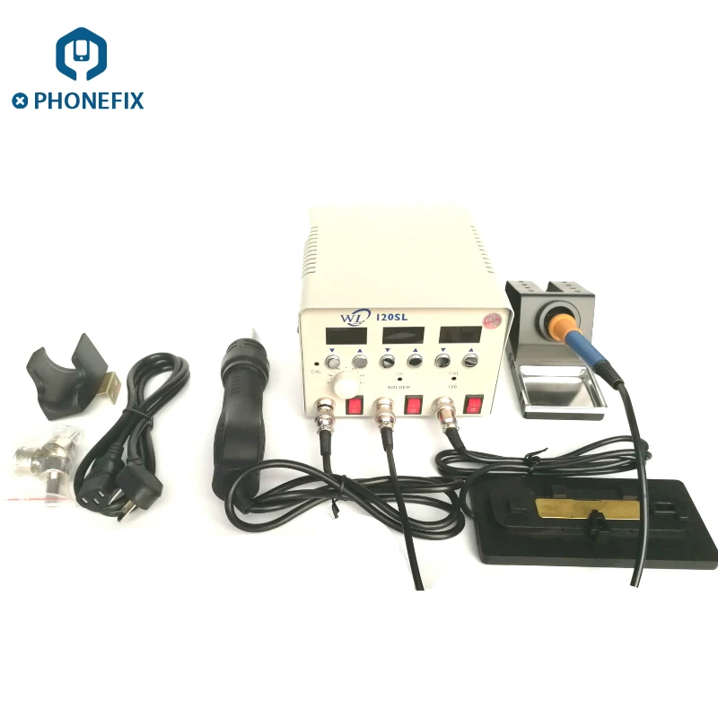  PHONEFIX PPD120SL Heating Desoldering Reballing Chip Soldering Rework Station with Hot Air Gun for 