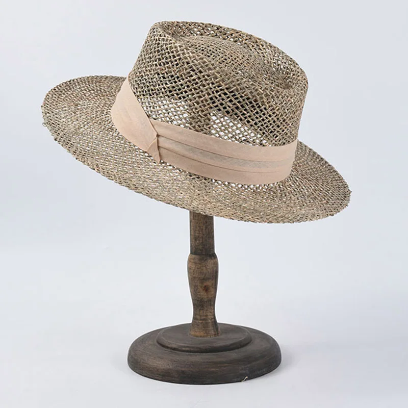 2020 Summer Women Wide Brim Seagrass 