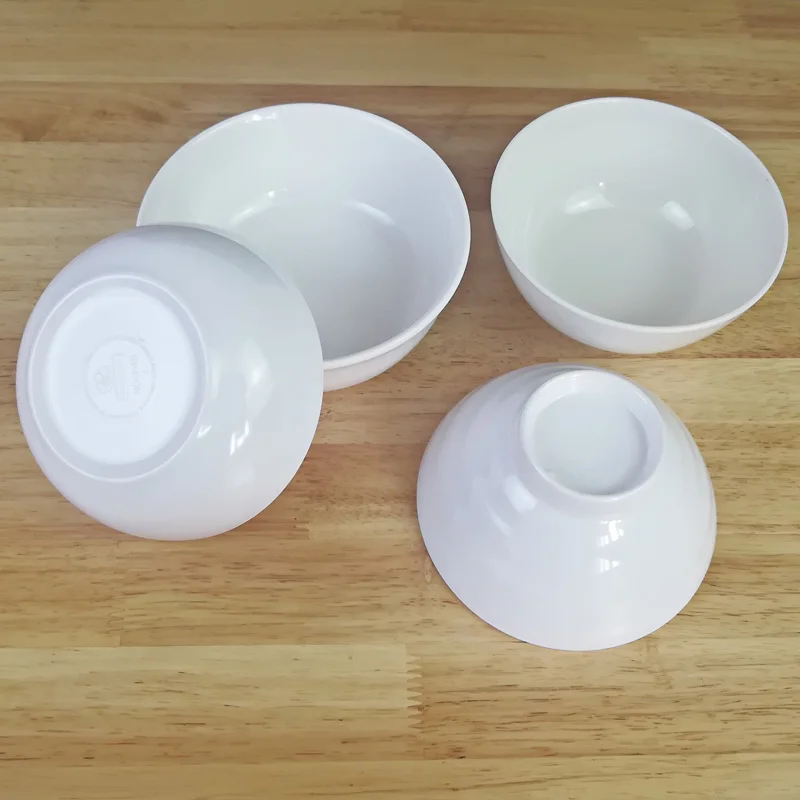

5 Inch White Small Bowl Restaurant Hotel Rice Bowl Round Soup Bowl A5 Melamine Imitation Porcelain Eco-Friendly Tableware