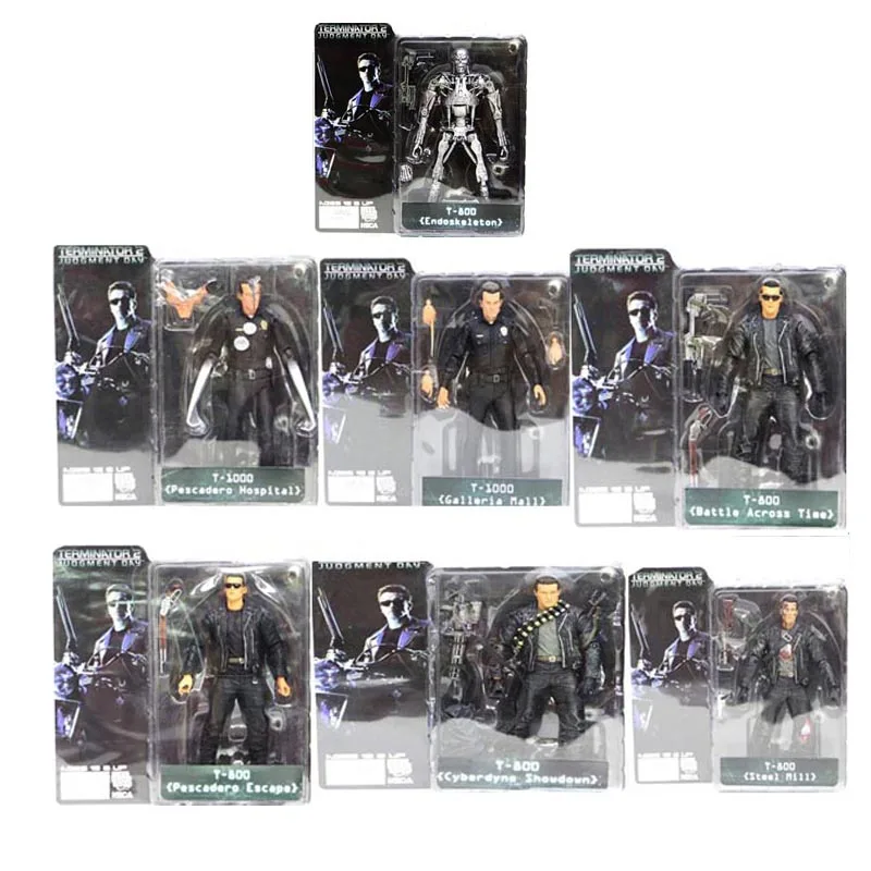 7 типов 18 см NECA T-800 T-1000 Терминатор 2 фигурка ПВХ фигурка Коллекционная игрушка Подарки