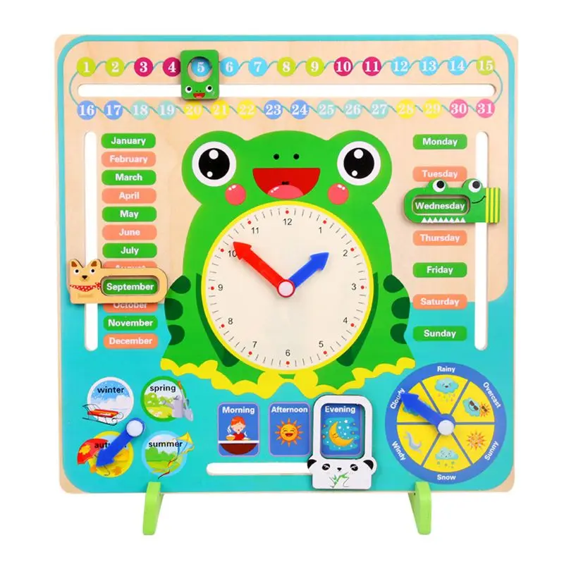 

Multifunction Calendar Clock Early Educational Learning Toys for Boys Girls Kid