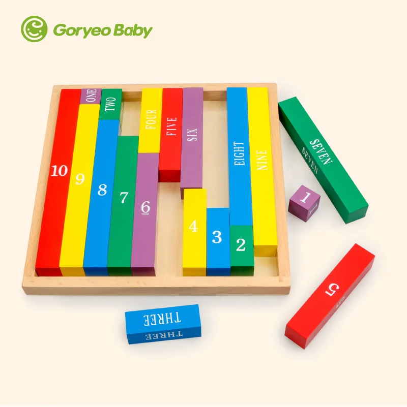 

Montessori Color Decimal Rod Montessori Professional Edition Kindergarten Early Childhood Montessori Mathematics Teaching Aids