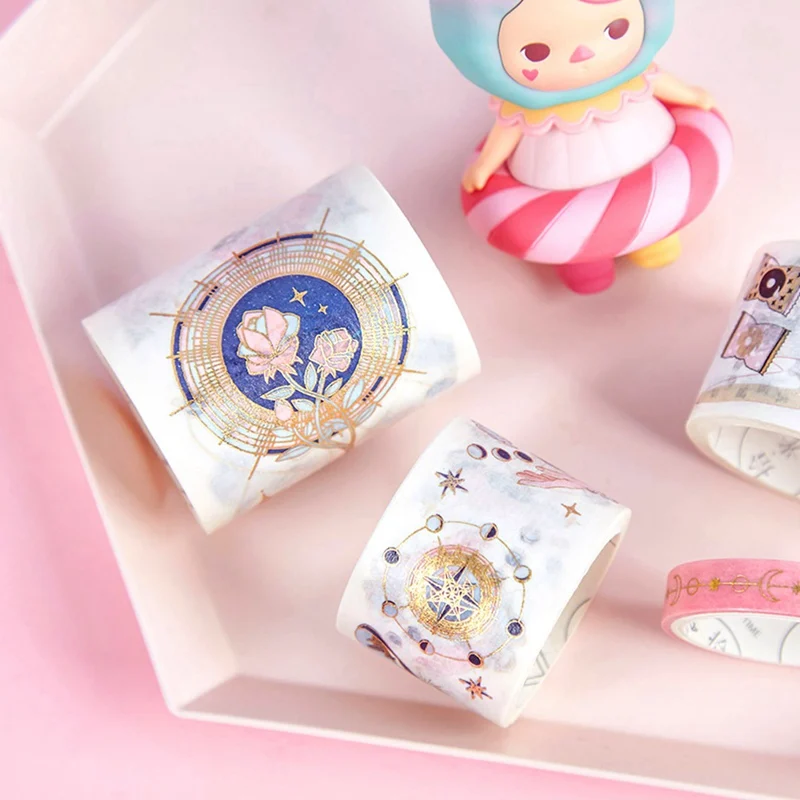 5 рулонов Васи набор маскировочной Клейкой Ленты Kawaii бумажная лента для цветов для журналов Сделай Сам декоративная настольная книга Дневник наклейка для скрапбукинга
