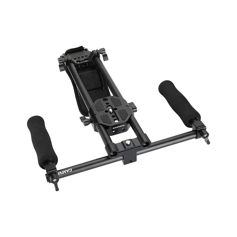 Camvate-handheld Câmera Shoulder Mount Rig Placa de Base Deslizante Pega Coberta por Esponja Dslr e Filmadoras Hdslr - Image 6