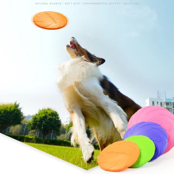 

Dog Toy Rubber Dog Outdoor training UFO Interactive Toy Dog Chew Toy Flying Discs Training Toy Floating Pet Toys Pet Supplier