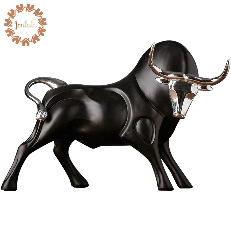 大サイズエレガントな牛美的レッドブル樹脂の装飾品ホーム オフィスのデスクトップの装飾ミニ最高のギフト 送料無料 フィギュア ミニチュア Aliexpress