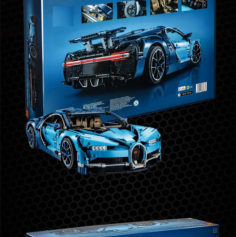 LELE68001 технология Механическая группа Bugatti 3388c Wilon спортивный автомобиль Трамп 38036 строительные блоки в сборе 20086