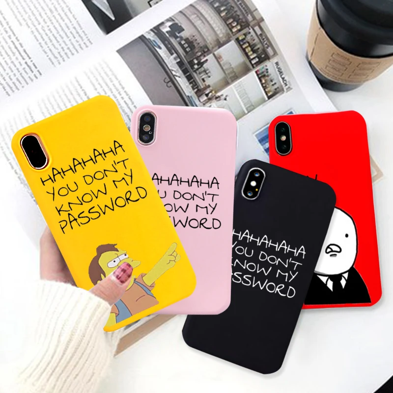 GYKZ забавные чехлы для телефонов с надписью Ha No iPhone 7 XS MAX X XR 8 6 6s Plus модная