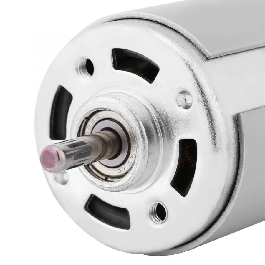 Щёточный двигатель постоянного тока 12V 0.32A 150W 13000-15000RPM большой высокой мощности для электрических инструментов