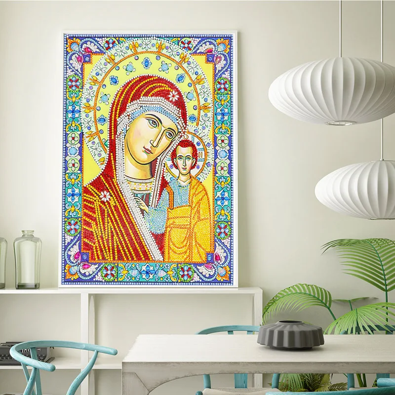 DIY 5D Diamond Painting Icons Diamond Embroidery Mosaic big crystal special stones bead beadwork sale (10)