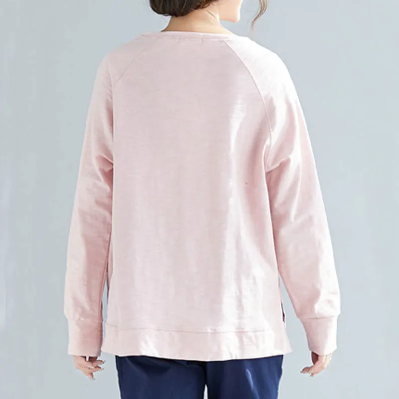 Осенняя женская футболка, большие размеры, обхват груди 140 см, 5XL 6XL 7XL 8XL, футболка с длинным рукавом, женская, черная, розовая