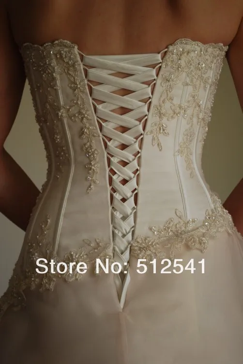 Модное платье без бретелей de mariee Bones Flower vestido de noiva с бусинами и кружевной аппликацией, а-силуэт, свадебные платья, свадебные платья