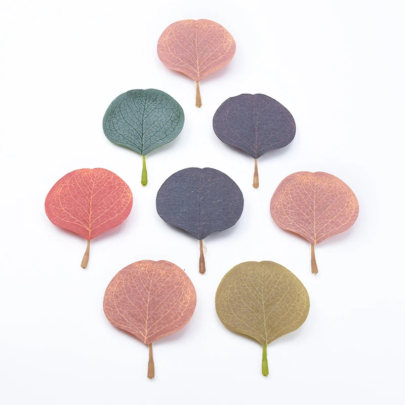 10pcs Eucalyptus leaves Flower silk leaf home decor accessories scrapbooking wedding decorative flowers wreaths diy gifts box