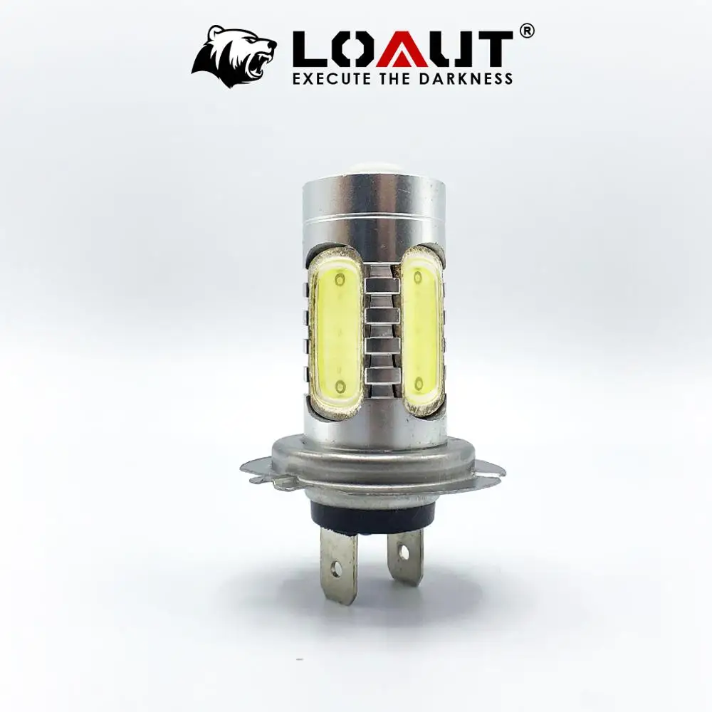 LOAUT H7 5 автомобильный блок светодиодов лампы супер яркие белые Противотуманные фары 12V 24V 6000K белая дневные ходовые лампы Авто Мото грузовик