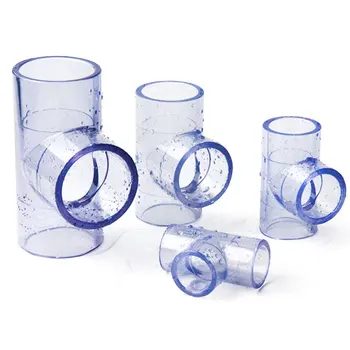 

Newly Tee Connector UPVC Tee Fitting Transparent Environmental Plastic Pipe Fittings XSD88
