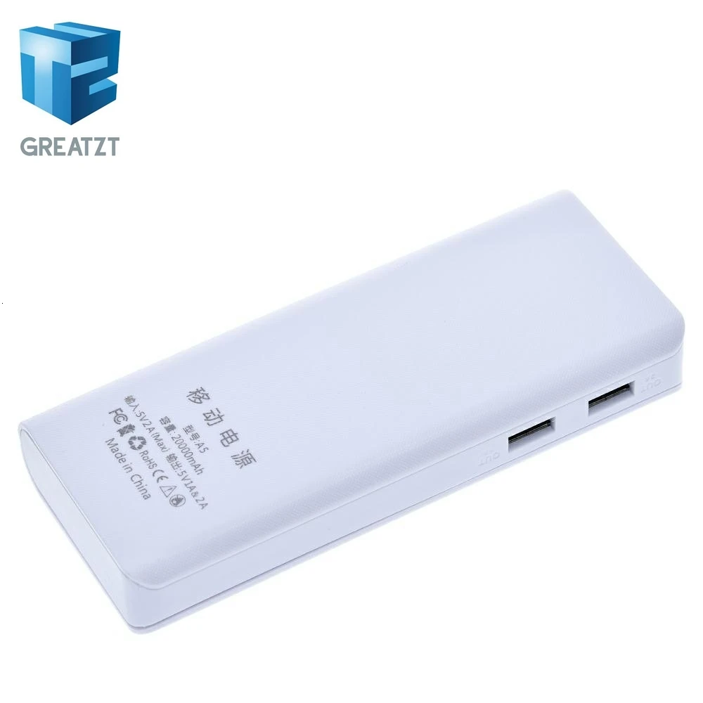GREATZT,, 5 В, двойной Usb, 5x18650, Дополнительный внешний аккумулятор, зарядное устройство для мобильного телефона, сделай сам, чехол для смартфона, MP3, зарядка