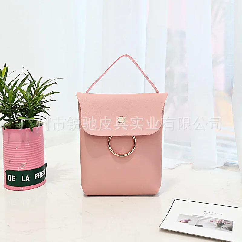 

Korean-style Simple Mini Small WOMEN'S Shoulder Bag PU Handbag Hipster Sweet Ladies' Mobile Phone Bag