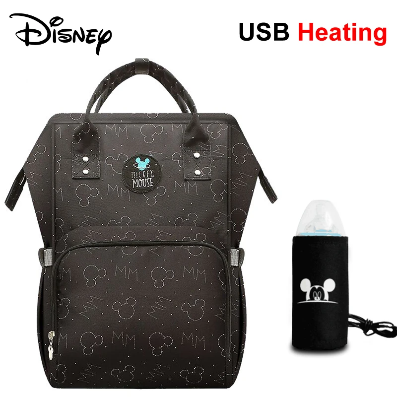 Disney сумки для ухода за материнством для мамы USB детские пеленки сумка органайзер водонепроницаемый рюкзак для коляски Дисней мама пеленания Влажные Сумки - Цвет: 11
