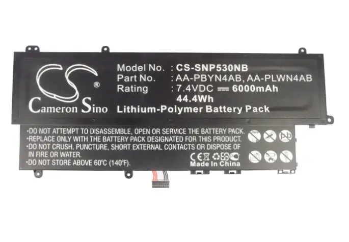 Cameron sino 6000 мА/ч, батарея для SAMSUNG 530U3 530U3B 530U3B-A01 530U3B-A02 530U3B-A04 530U3C 530U3C-A01 530U3C-A01DE
