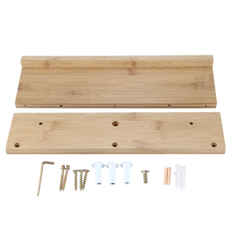 Entrance Coat Rack Wall Shelf Rack Wall Hanger Hall Door Hook Bamboo Coat Hook