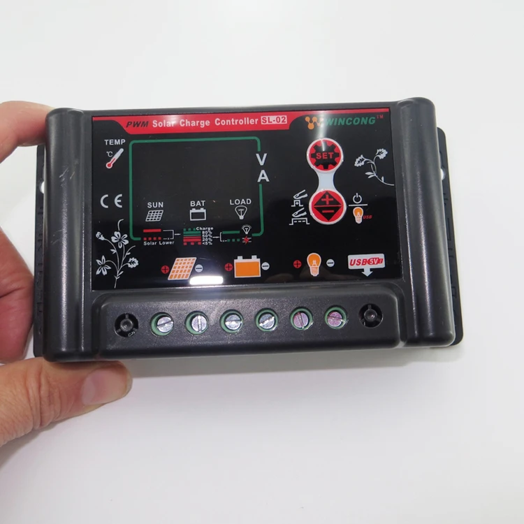 SL02B-10A 20A 30A 12V24V регулятором солнечного заряда Управление