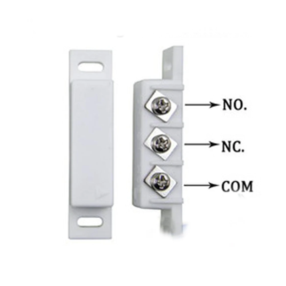Interruptor Magnético para sistema de alarma de seguridad, Sensor de contacto para puerta y ventana, NC, NO combinado