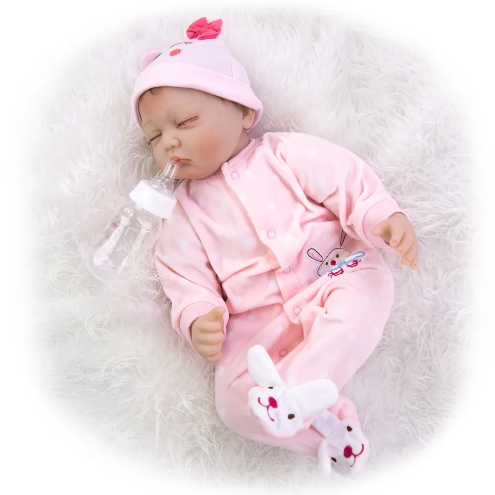 55 см alive Этнические куклы Reborn Baby Dolls девочка Силиконовые Bebes Reborns Real PP наполнение