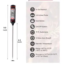 Digital Kitchen Thermometer Kitchen Food Thermometers Meat Milk Temperature Thermometers Oven Thermometer Measuring Tool Tester tanie tanio elenxs CN (pochodzenie)