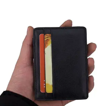

Slim Cowhide Leather Credit Card Holder Cards Case Pocket Wallet Organizer C90E