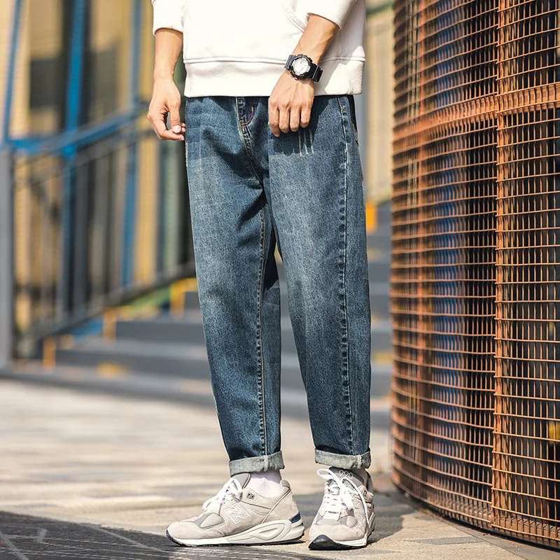 

2020 Spring Main Push Japanese-style Exterior Large Size Cat Scratch Cowboy Trousers M-5x Gk65-p60