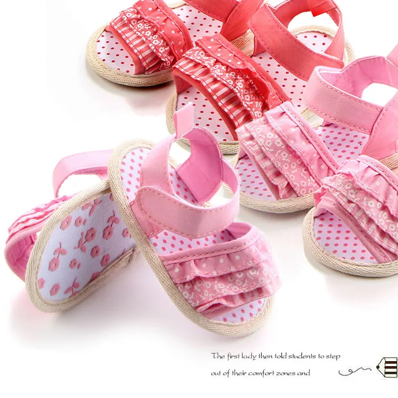 2021 Fashion Summer Baby Shoes Soft Sole Infants Cotton First Walkers