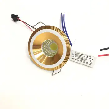 

5tück 3 W LED Mini Einbauleuchte Rund verstellbarer Spot Deckenlampe 95-265 V LED-Schrankleuchte