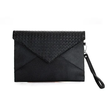 

Men Envelope Zipper Casual Fashion Small PU Wallet Business Purse Soft Hand Bag Clutch Bag