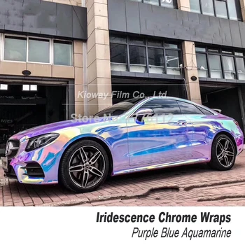 

Highest quality Chrome Wrapping film car skin rainbow chrome wrapping Vinyl Sticker low initial tack adhesive Various colors
