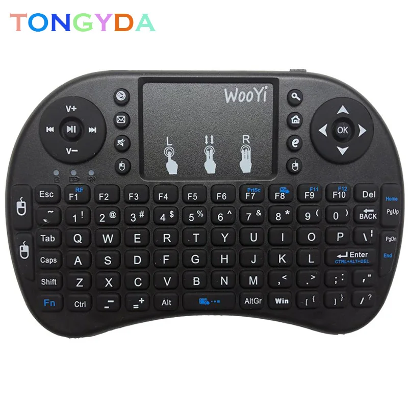 

7 color backlit H9 Mini Wireless Keyboard 2.4ghz English Russian 3 colour Air Mouse with Touchpad Remote Control Android TV Box