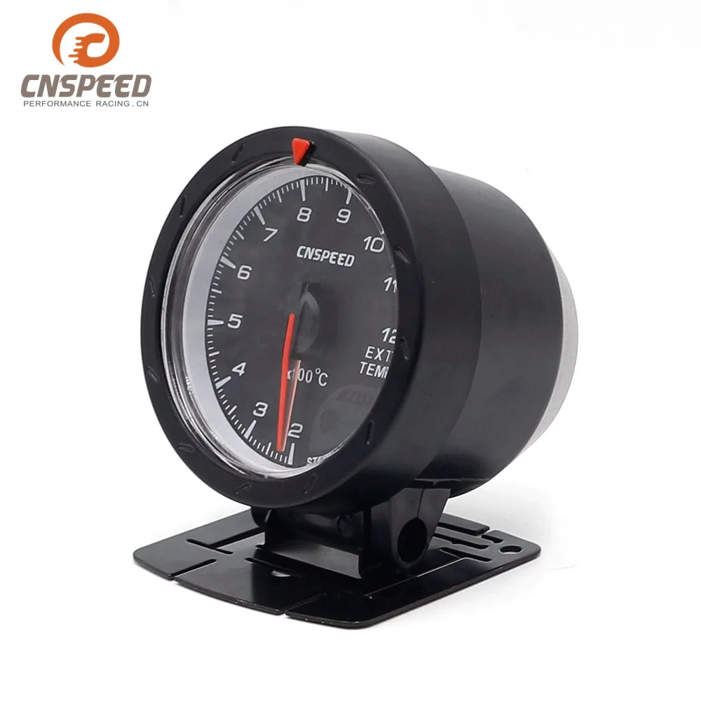 

Modified Automobile Instrument 60mm Exhaust Table Black Face with Stand Exhaust Instrument