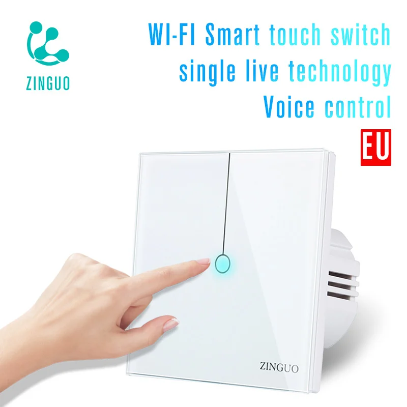 Cena ZINGUO K2 B ue inteligentne ścienny Wifi przełącznik 1 2 Gang 1 2 Way aplikacji światła zdalnego inteligentnego domu przełącznik dotykowy współpracuje z Alexa