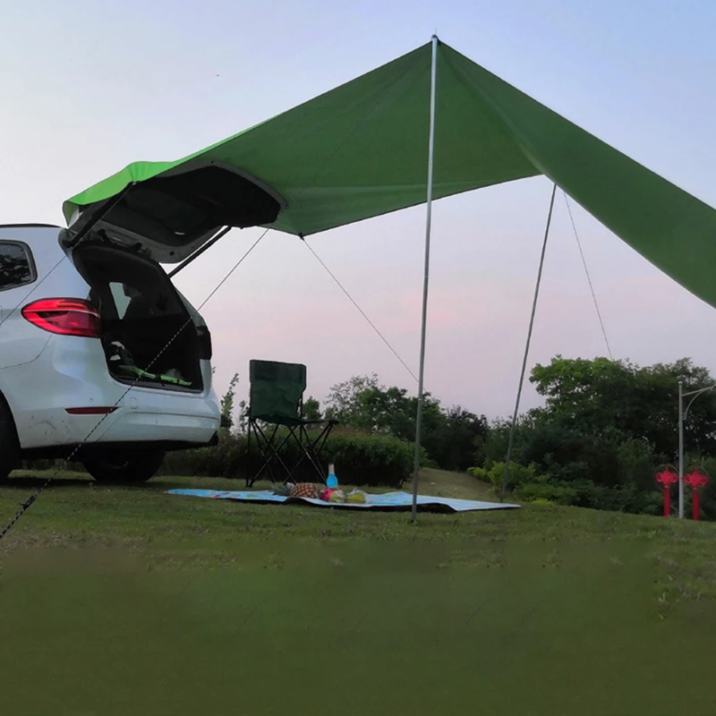 Car Tent Shelter Shade Camping Side Car Roof Top Tent Awning Waterproof UV Portable Camping Tents Automobile Rooftop Rain Canopy camping tent,waterproof tarpaulin,waterproof tarp,tarpaulin rain cover,camping canopy,car side awning