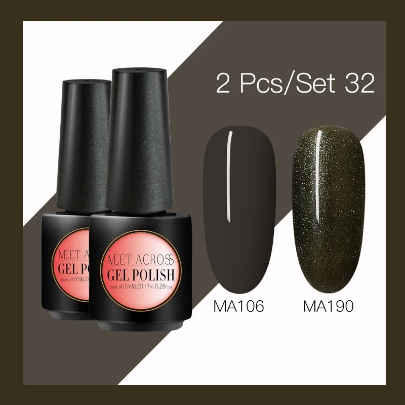 BS04595S04679 Набор гель-лака для маникюра, долговечный, Vernis, верхнее покрытие, УФ светодиодный Гель-лак, впитываемый, для ногтей, художественный Гель-лак для ногтей - Цвет: BS04595S04679