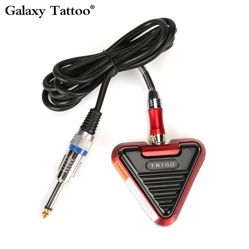 PROFESIONAL Premium triángulo tatuaje Pedal interruptor con cable Clip RCA para tatuaje fuente de alimentación de alta calidad Durable
