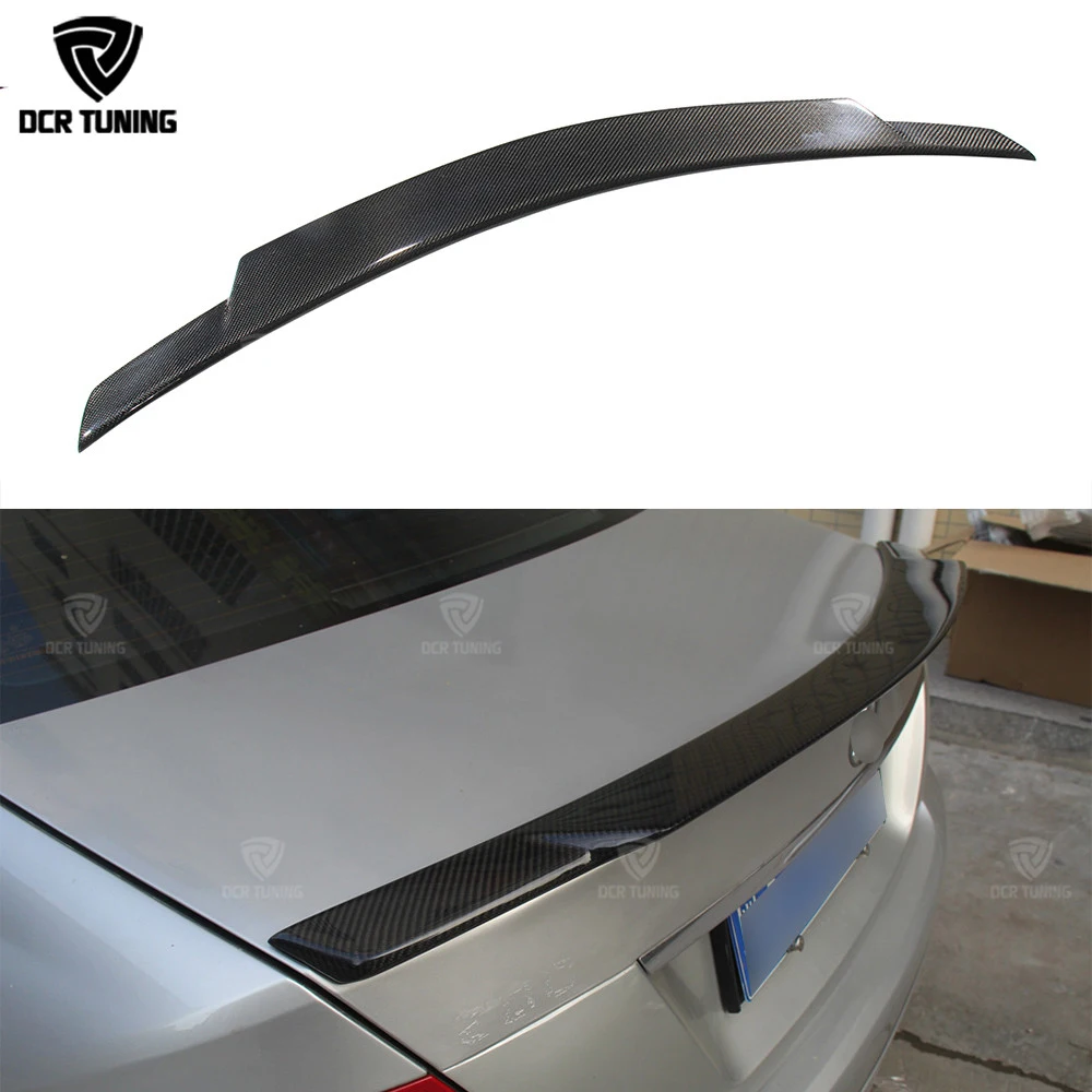 C74 Style For Mercedes W204 C63 Amg Carbon Fiber Rear Trunk Spoiler 2008-2014 C Class 4 Door Sedan W204 Carbon Spoiler