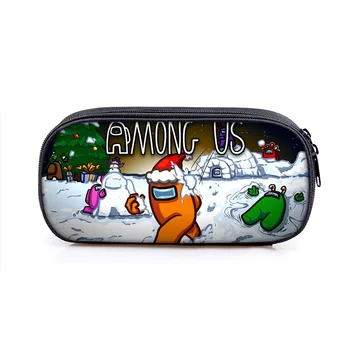 

Hot Game Among Us Boys Girls Cartoon Pencil Case Bag School Pouches Children Student Pen Bag Kids Purse Wallet