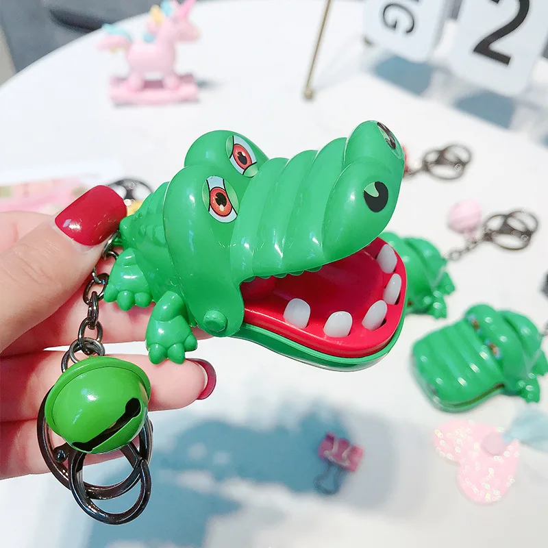 Модный милый мультяшный кусачок крокодильчик хитрый брелок с рисунком из игры
