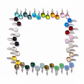 

High Quality Candy Style Pendant 23 Colors Crystal Drop Earring For Women Fashion Jewelry DE003