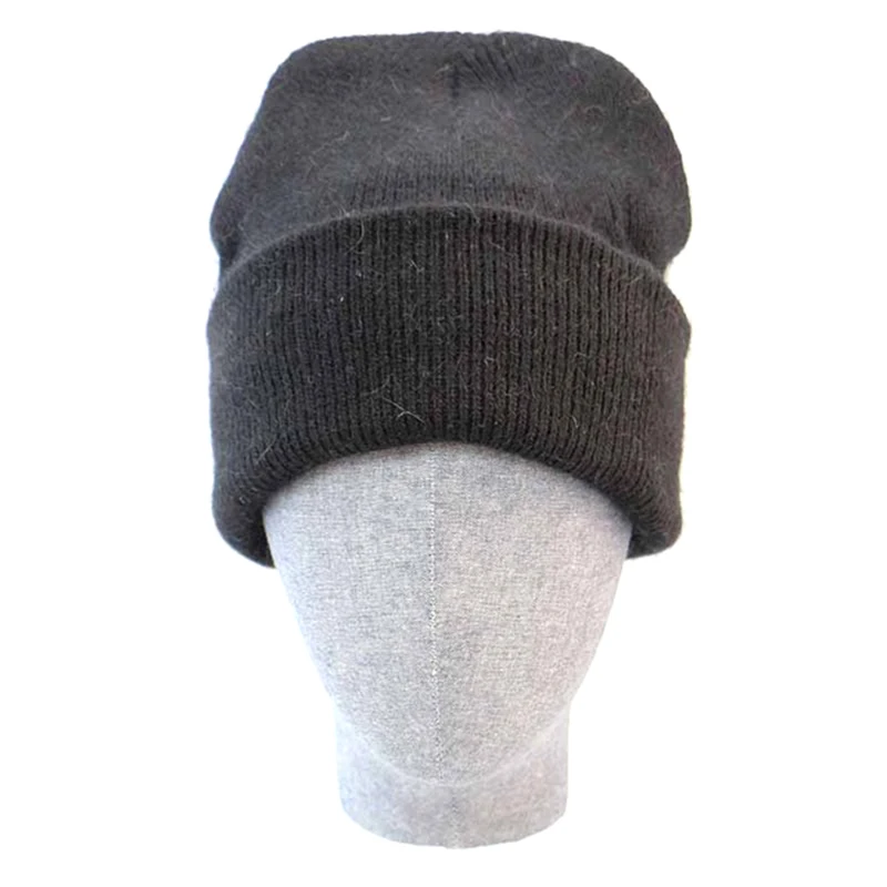 Men Slouch Wool Knitted Beanie Hats Winter Warm Thick Stretch Black Men Beanies Skullies Hats Ski Cap Gorro Invierno Hombre