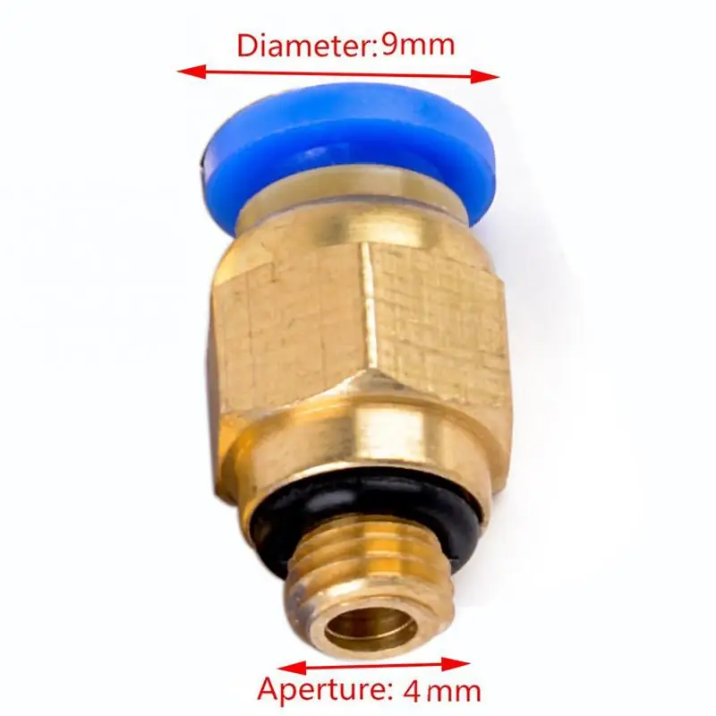 5 Pcs PC4-M6 3D Push Straight Connector Fitting Thread Direct Through Mechanical Tool Element 3D Printed Car Accessory New