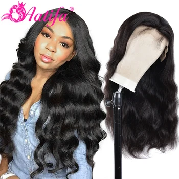 

13x4 Body Wave Wigs Peruvian 150% Density Lace Front Wig Pre Plucked Human Hair Lace Frontal Wig Aatifa Hair