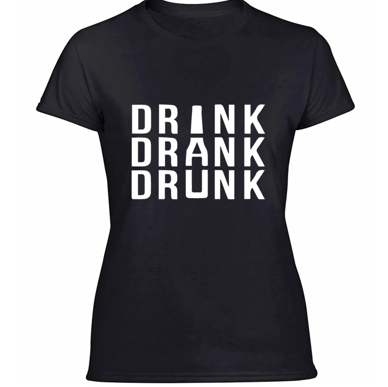 Дизайнерская футболка с надписью «Humor drink drunk» г. Семейная футболка унисекс больших размеров S~ 5xl хлопковая Футболка с круглым воротником