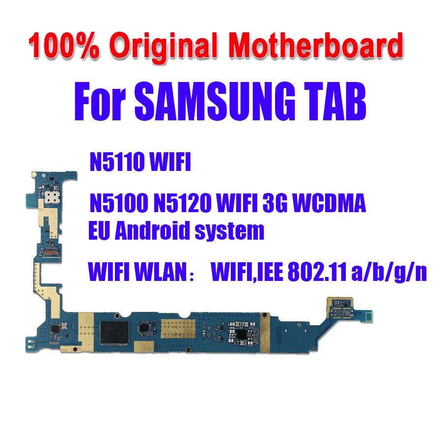 Разблокированная материнская плата для Samsung Galaxy Note 8 0 N5100 N5110 N5120 с чипами